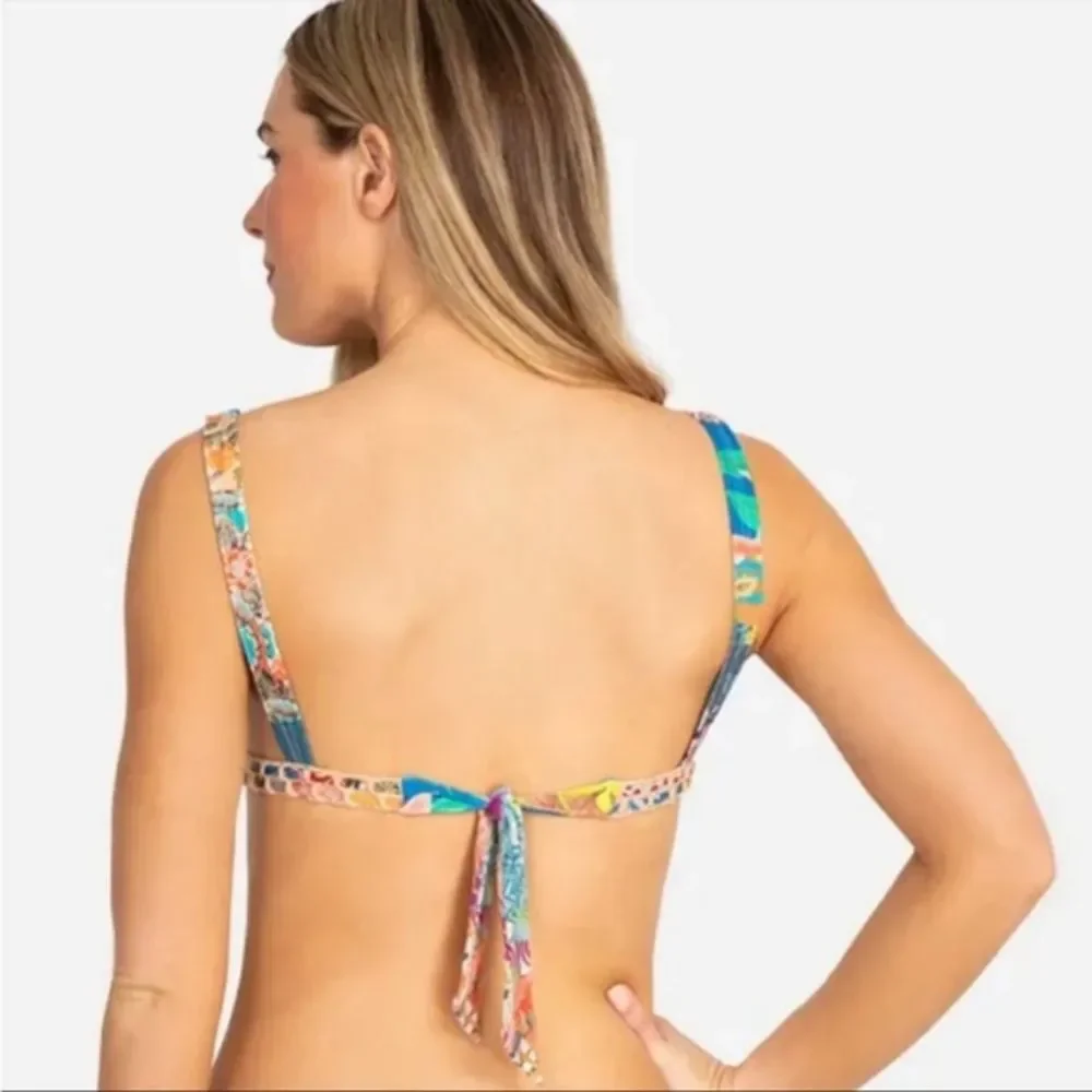 Johnny Was Caribbean bikini top Sz S NWOT
